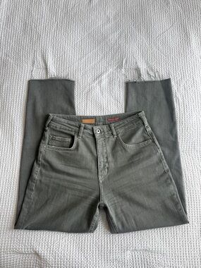 Size 28 women’s pilcro straight Olive green jeans